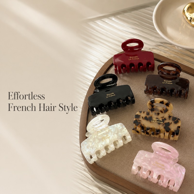 Travel Accessories Aesthetic - Franse medium haar klauwclips sterke grip