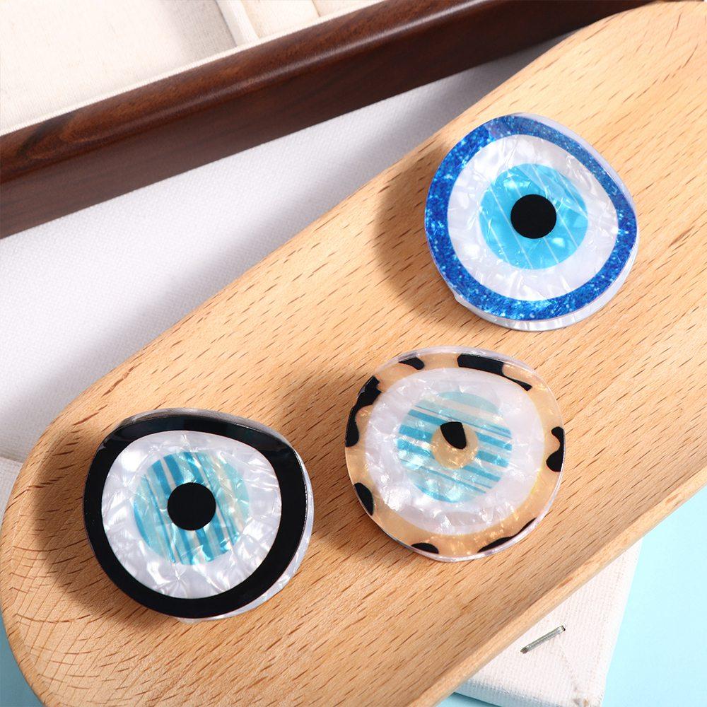 Travel Accessories Aesthetic - Kroean Stijl Blauwe Demon Oog Haarklauw