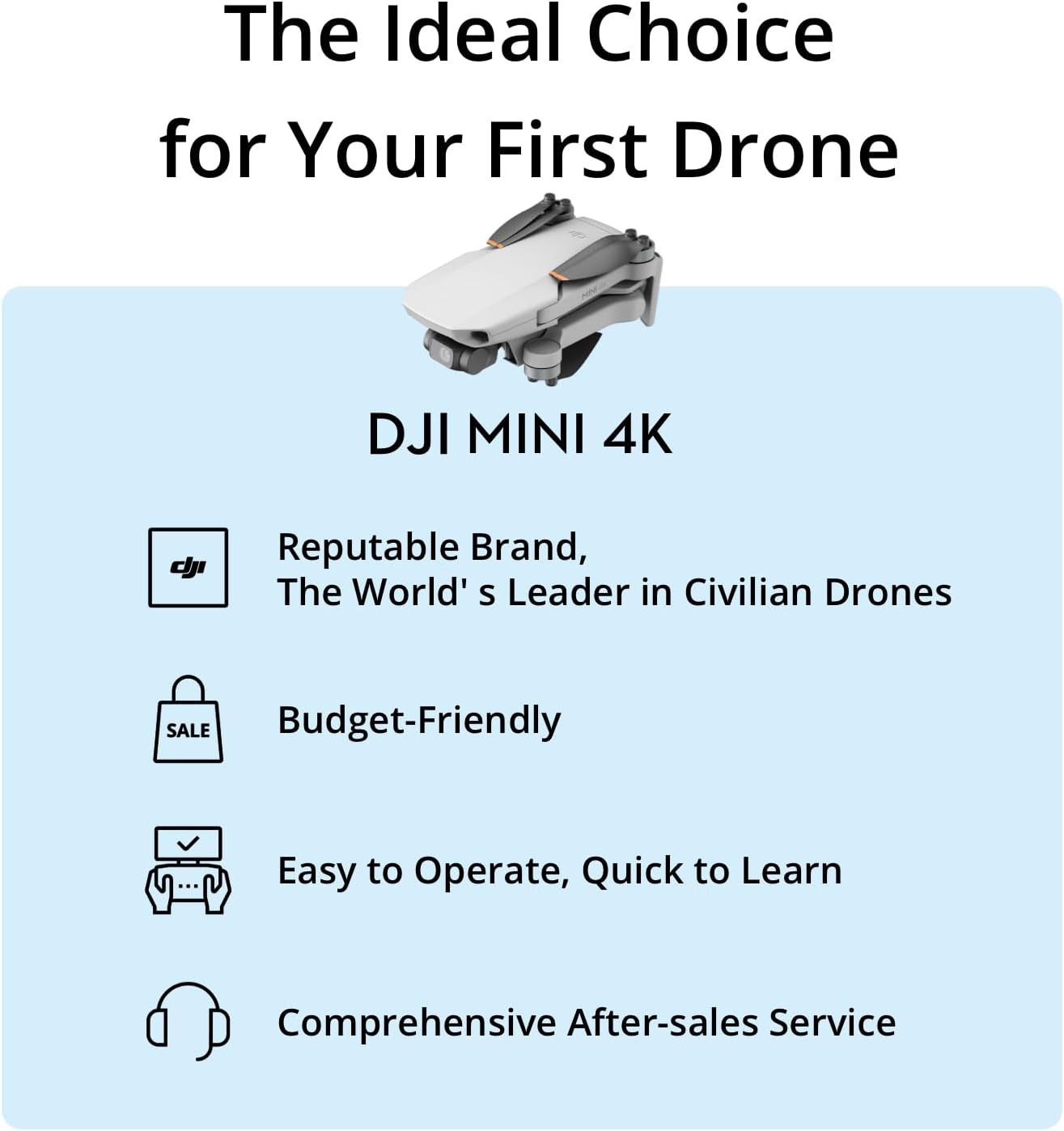 DJI Mini 4K-drone met optionel - Travel Accessories Long Flight recensie en prijs