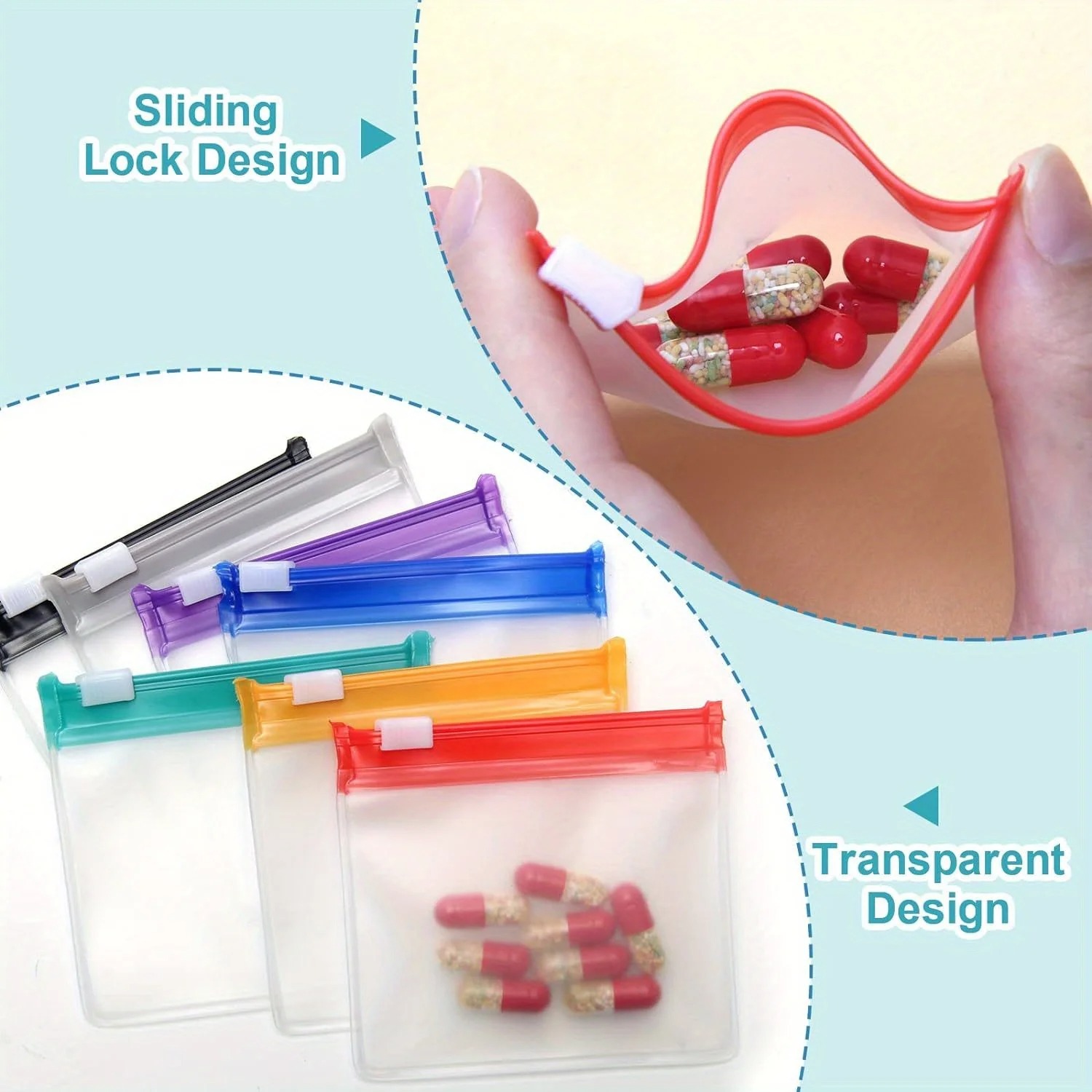 Mini kleurrijke pillen dispens - Travel Accessories Jewelry recensie en prijs