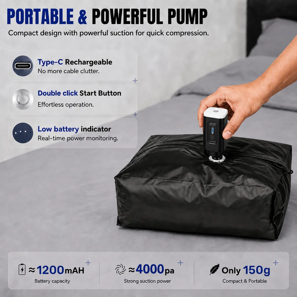 Vacuümcompressie-opbergzakken, - Travel Accessories Organizer Bag recensie en prijs